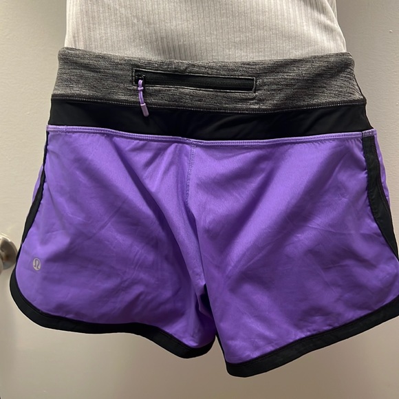 Purple Lululemon run shorts - Picture 2 of 4